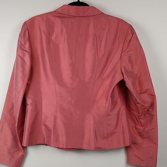 Talbot's Pure Silk One Button Blazer Jacket Size 10 - Picture 8 of 9
